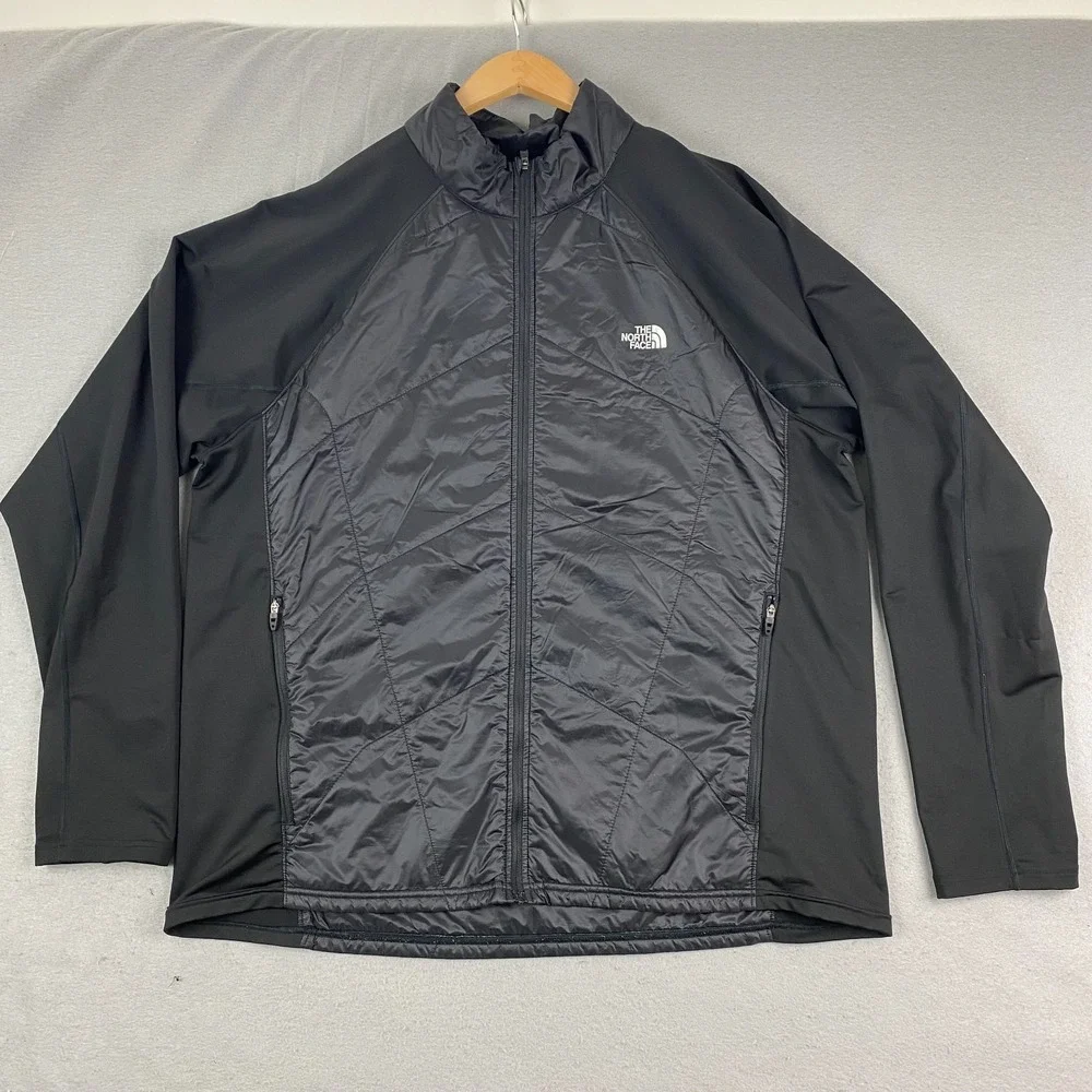 North Face Flight Series Jacket Mens XXL Black PrimaLoft Lightweight Quilted Run